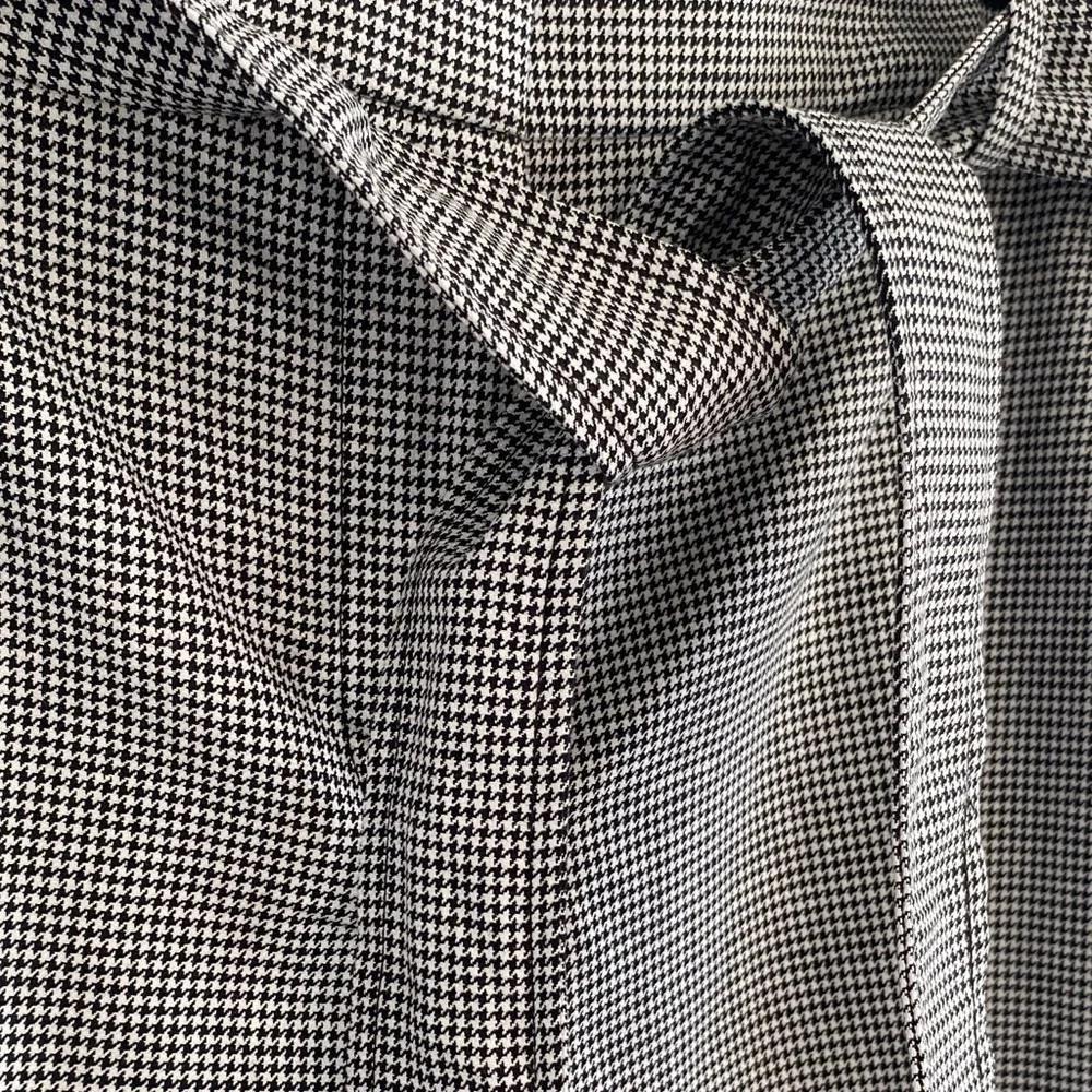 LOFT Devin Slim Black and White Houndstooth Pants - Picture 8 of 8